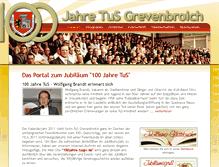 Tablet Screenshot of 100jahre.tusgv.de